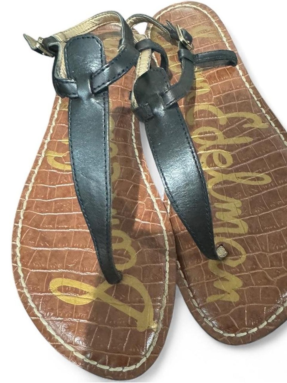 Sam Edelman Gigi Black Leather Sandal